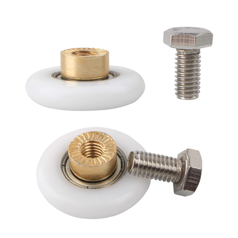 Qikuver Shower Door Roller, 4 Sets Shower Door Rollers Runners