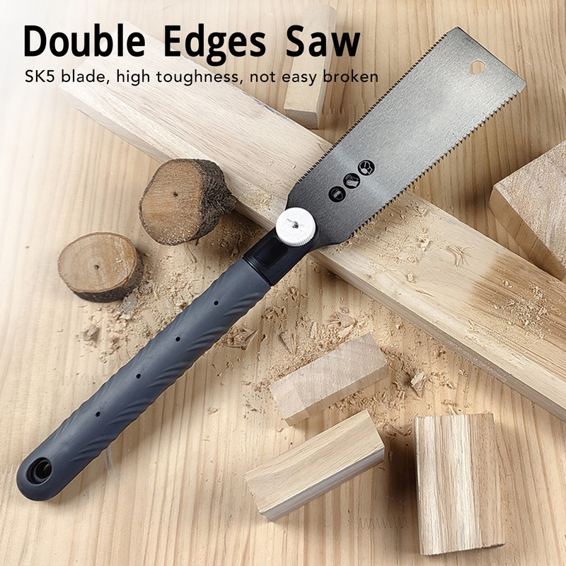Hand Pull Saw Double Edges Flush Saw SK5 Replaceable Blade
