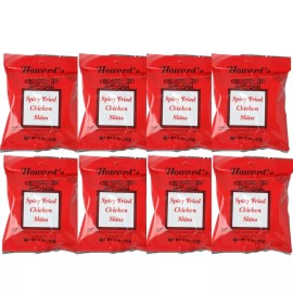 Howard’s Howard's Spicy Crispy Fried Chicken Skins - Chicharrones de Pollo, 1.5oz 8 Pack