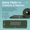 Retrospec Solana Yoga Mat 1" Thick w/Nylon Strap for Men