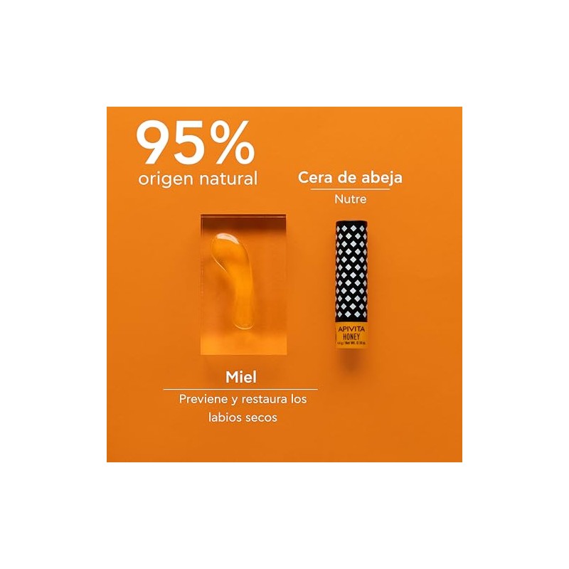 Apivita bálsamo labial con miel 4.4 g – con aceite