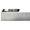 ERPART LS3 Embossed Black on Highly Polished Silver Real Aluminum