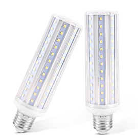 E26 LED Corn Light Bulbs,15W Cool White 6000K, Equivalent to 150W E26 Halogen Bulbs,AC 85-265V, 360° Beam Angle,Edison Screw SES LED Corn Lamp, Not Dimmable, Pack of 2