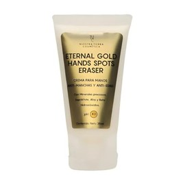 Nuestra Tierra Cosmética Eternal Gold Hands Spots Eraser, Crema de Manos Anti-Manchas y Anti-Edad, 35ml