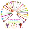abeec 24 Funky Pencils with Eraser Toppers - 24 Pencils