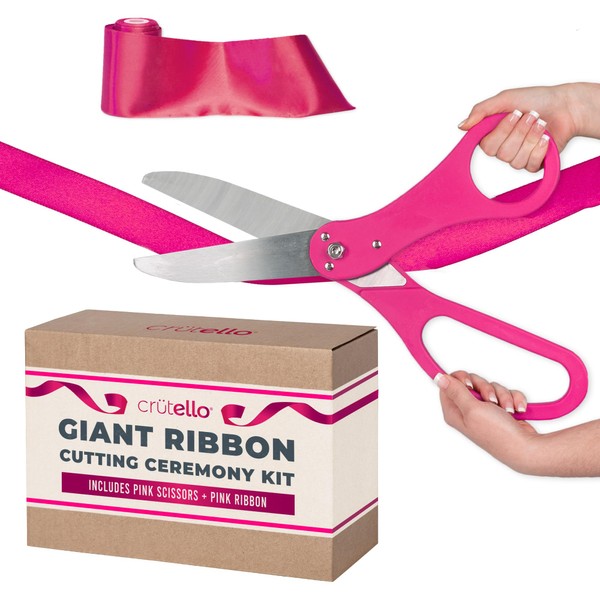 Crutello Giant Ribbon Cutting Ceremony Kit 21" Grand Opening Scissors