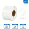 1.5 Inch Round Clear Stickers for Sealing, 500 PCS