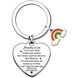 TTOVEN Mummy to Be Gifts New Mum Keyring Pregnancy Announcement Keyring Gift Pregnant Mum Gifts First Time Mom Gift Expectant Mother Keychain Gift