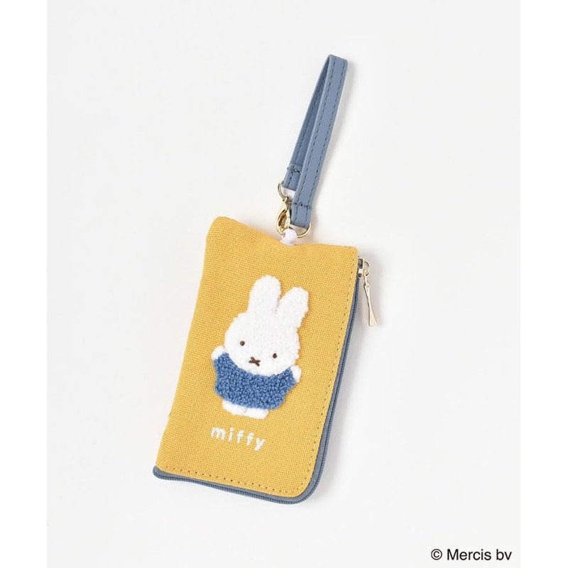 Miffy Key Pass Pouch Yellow Colorful Sagara