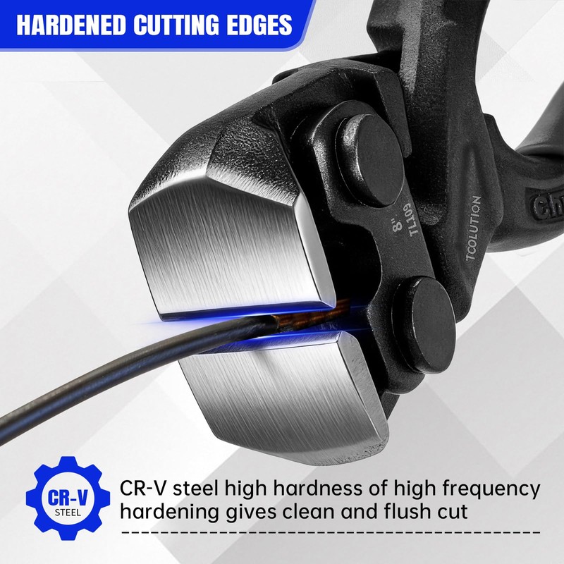 TOOLUTION 8 Inch End Cutting Plier Nail Puller Pliers