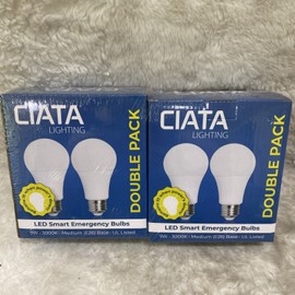 Ciata 2×Double Pack Ciata Rechargeable Emergency Light Bulb