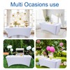 FUANGUI Spandex Rectangle Fitted Tablecloth,6FT Rectangular Fitted Table Cloth Washable