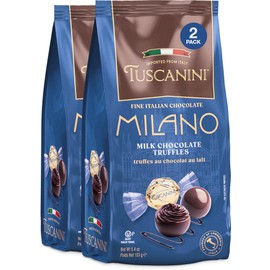 Tuscanini Fine Italian Milk Chocolate Truffles, Milano, 5.4oz (2 Pack) | Gourmet Italian | Premium Gift | Perfect for Holidays & Celebrations