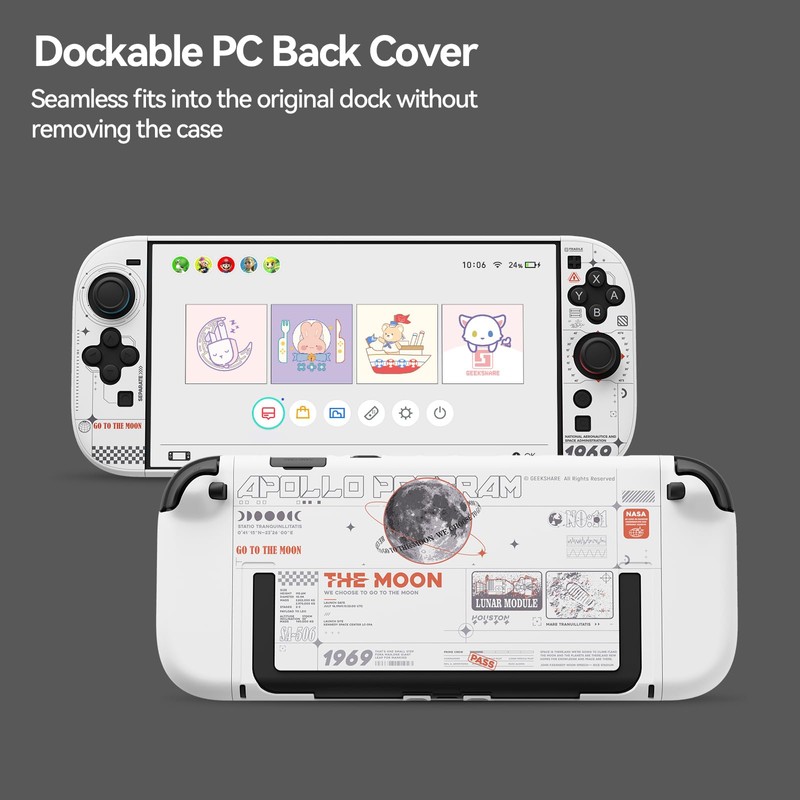 GeekShare Hard Case Compatible with Switch 2 (2025), Anti-Scratch Dockable