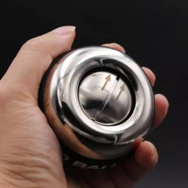 저소음 크립볼 손목강화 전완근키우기 블랙 100kg [메탈릭플래이팅실버 5색 조명] Low Noise Creep Ball Wrist Strengthening Forearm Muscle Builder Black 100kg [Metallic Plating Silver 5 Color Lighting]