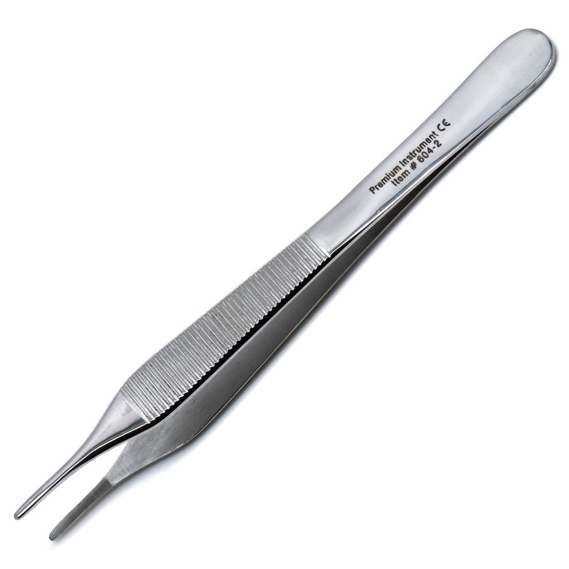 New Dental Dressing Tweezer Adson Serrated Tip Forceps Surgical Plier