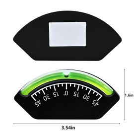 zhongko Vehicle Inclinometer, Dashboard Tilt Indicator, Measurement Tilt from -45 to +45degrees, Marine Heel Angle Sailing Indicator，Inclination Measuring Tools for Off - Road Adventures