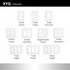 XVQ Ceramic Switch Plates Outlet Covers Switch Plate Cover White