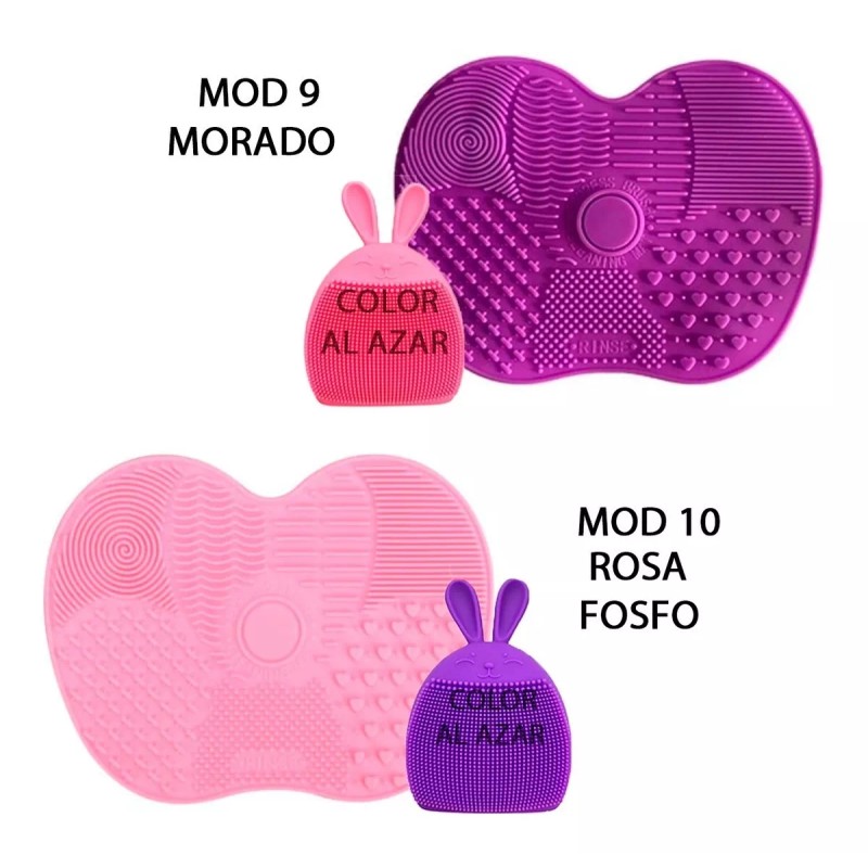 Universo en Linea Duo Cepillo Exfoliante Facial Silicona Tapete Limpia