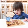 Adena Montessori Rompecabezas de madera para bebés de 12 a