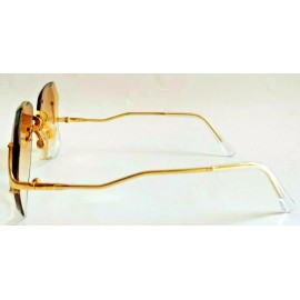 by De'Vons Optics Inc. Est. since 1983 NWT Vintage 90's Lady Small Diamond Cut BiFocal Reading Sunglasses +1.25 (Brown)