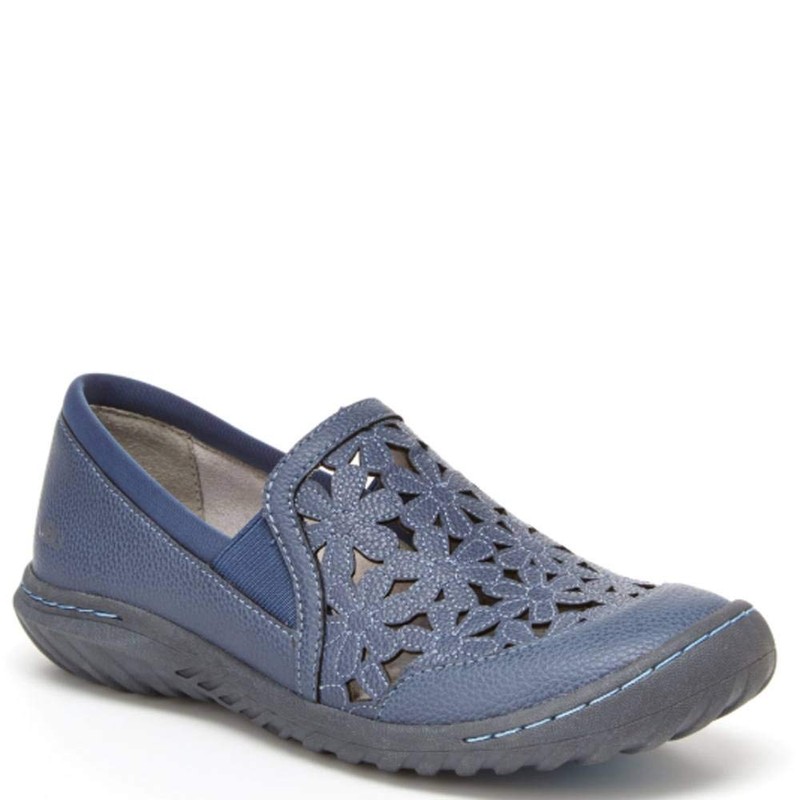 JBU by Jambu Women's Wildflower Moc Shoe, Blue, 8 M
