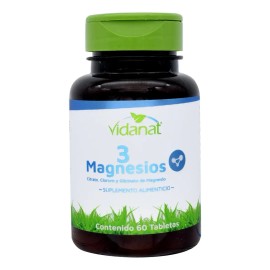 Magnesios Tabletas Vidanat Mejora Rendimiento Sabor
