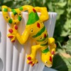 JARPSIRY 4Pcs Resin Climbing Gecko Flower Pot and Vase Hugger,