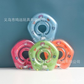Newborn Baby Learn-to-Swim Neck Float Ring (Plum Blossom Design) Free Size / Free Size Green 9cm 10ea