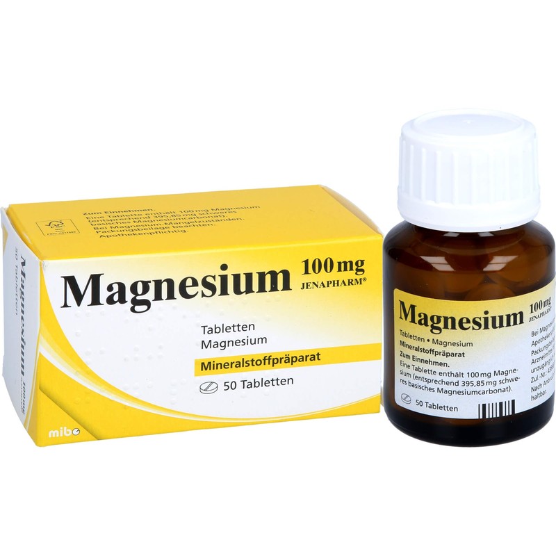 MAGNESIUM 100 mg Jenapharm Tablets Pack of 50