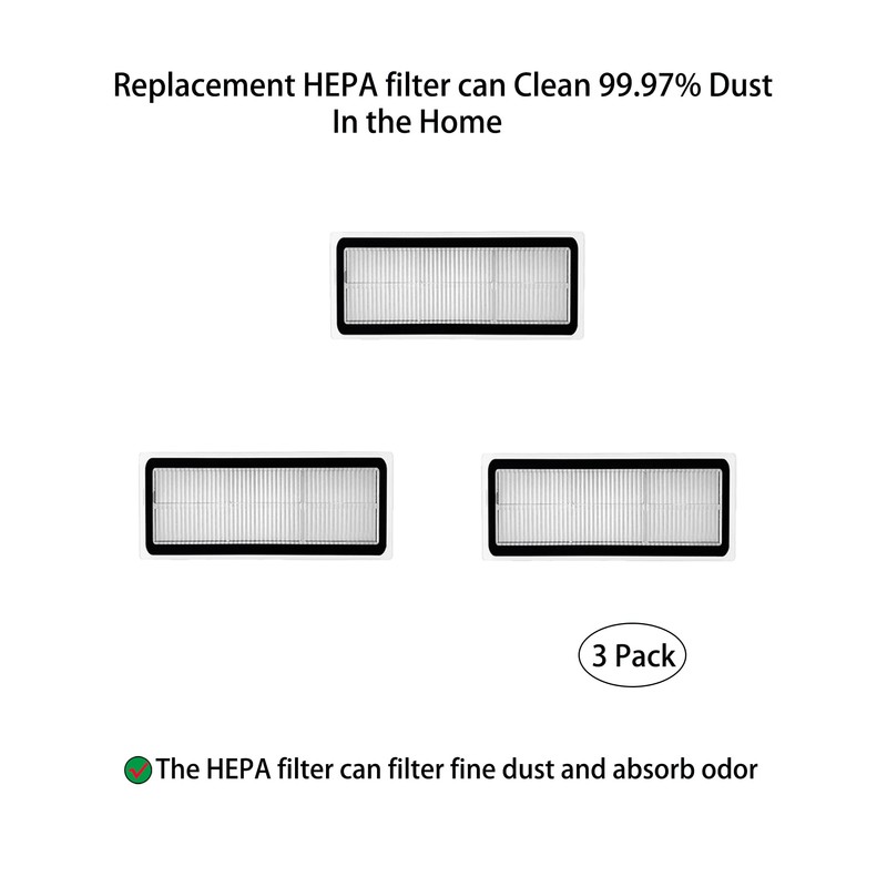 Brush Filter Mop Cloth Dust Bag Replacement Parts for Dreame