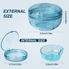 Maoerdental Retainer Cleaner Case,Double Layer No-Leak Denture Cup for Soaking