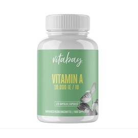 Vitabay Vitamin A, 10,000 IU, 120 Vegi Capsules