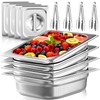 1/2 Half Size Hotel Pans with Lids | 4" Deep