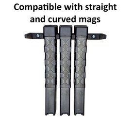 Hammy3DPrints Mount for Grand Power Stribog SP9 9mm Mags - Magnetic/Safe | Magazine Holder Storage Rack (Black)