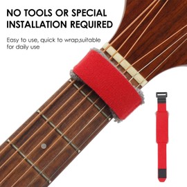 Fret Wrap, Guitar Frets Mute for 7 String Guitar,Bass or Other Guitars with a Fingerboard Width of 45mm or More Universal for Electric,Wooden,Classical Guitar (18cm)