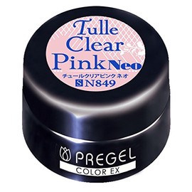PRE GEL Color EX Turquoise Clear Pink Neo 849, 0.1 oz (3 g), UV/LED Compatible