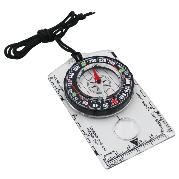 KKLM Compass Compass Baseplate Compass with Luminous Function, Compass with