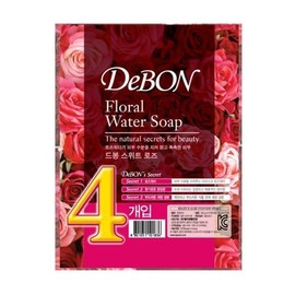 Debong 드봉 스위트로즈 비누 100g*4입 Debong Sweet Rose Soap 100g*4 pieces