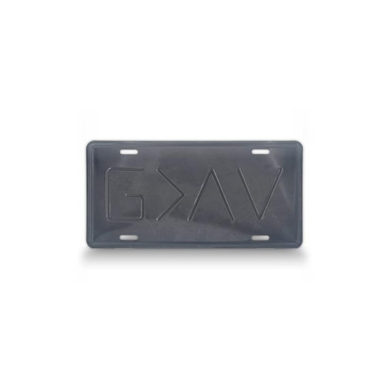 God is Greater Than The Highs and Lows License Plate,