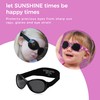 KidzBanz Retro Sunglasses Black, 2-5 Years, 100% UVA Protection