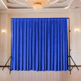 Luxury Crushed Velvet Backdrop – Soft Blackout Photography Background for Weddings, Birthdays, Baby Showers & Events – Elegant Draping Curtain for Photo Shoots & Décor – Royal Blue 3 x 3 Meters