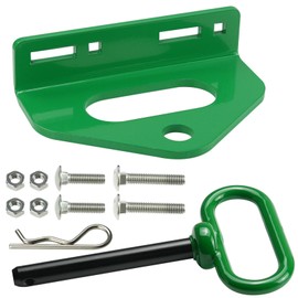 Zero Turn Mower Trailer Tow Hitch Pin Kit 1/4"(6mm) Heavy Duty Lawn Mower Trailer Hitch 3/4" Hole Center with 2 Types Carriage Bolt Green