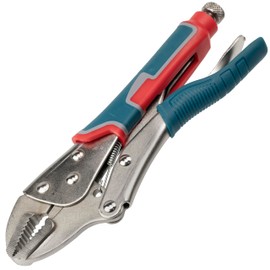 AERZETIX - K34118 - Locking Pliers - 225mm - Movable Jaw with Self-Locking Jaw - Adjustable Clamp Pliers Multifunctional Fast - Made of Carbon Steel HRC 38-48