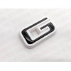 Auto OVERLAY Front & Rear Black White Emblem Overlay Fit