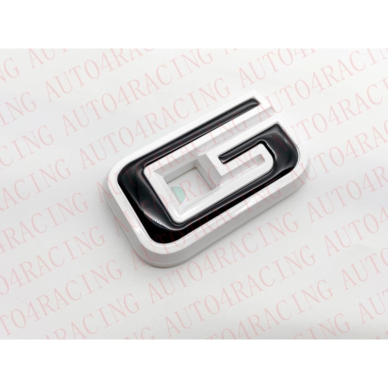 Auto OVERLAY Front & Rear Black White Emblem Overlay Fit