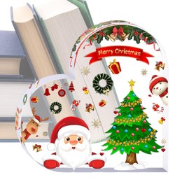 Heart Shaped Christmas Decor - Acrylic Desk Ornaments - Merry Christmas Decorations Indoor for Table Desk Mantle Shelf for Women Girls