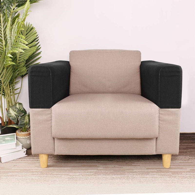 Beavorty Elastic Sofa Armrest Cover Couch Headrest Protectors 2pcs Arm