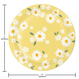 Trendware Sweet Daisy Dinner Plates, 24 ct