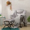 HollyHOME Fabric Lazy Chair with Foldable Ottoman, Accent Comfy Lounge
